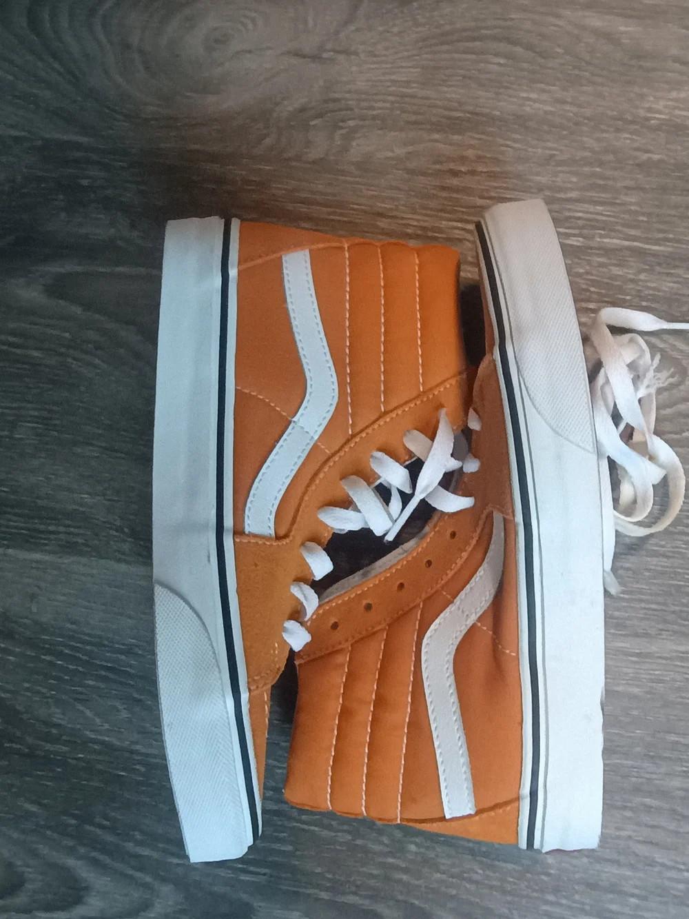 Vans Burnt Orange High-Top Skate Sneakers, Like New Condition, Size W7, M5.5